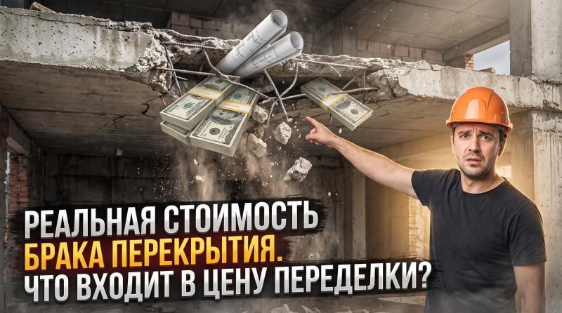 Реальная стоимость брака перекрытия. Что входит в цену переделки? - статьи ООО «Баумак»